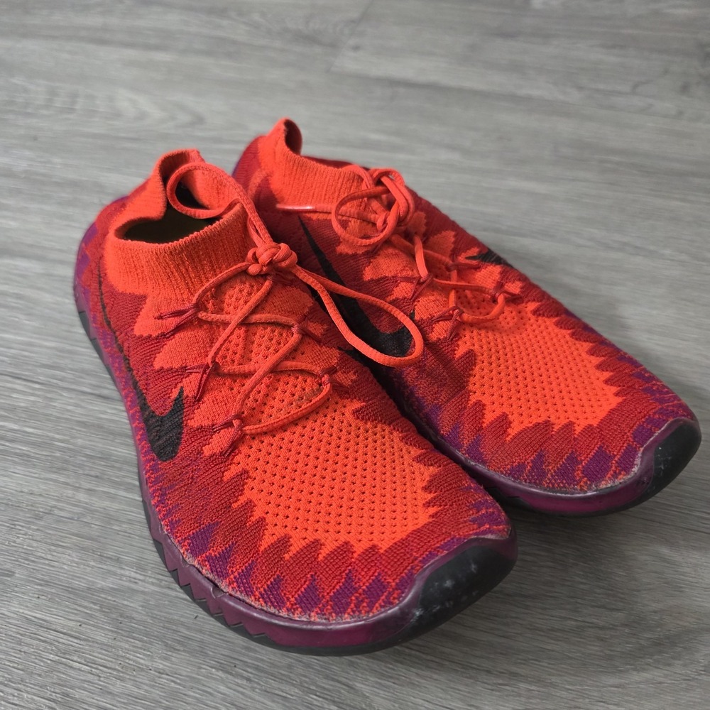 Nike Womens Free 3.0 Flyknit Bright Crimson 636231-600 Size 8.5 Shoes Sneakers - Picture 5 of 10